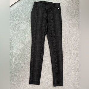 Calvin Klein Black snake skin printed leggings/Pants